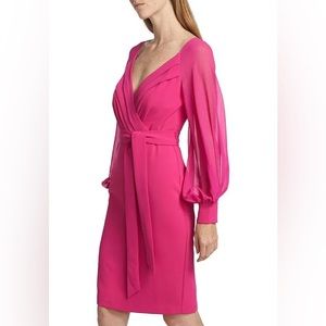 NWT Badgley Mischka Crepe Dress 4